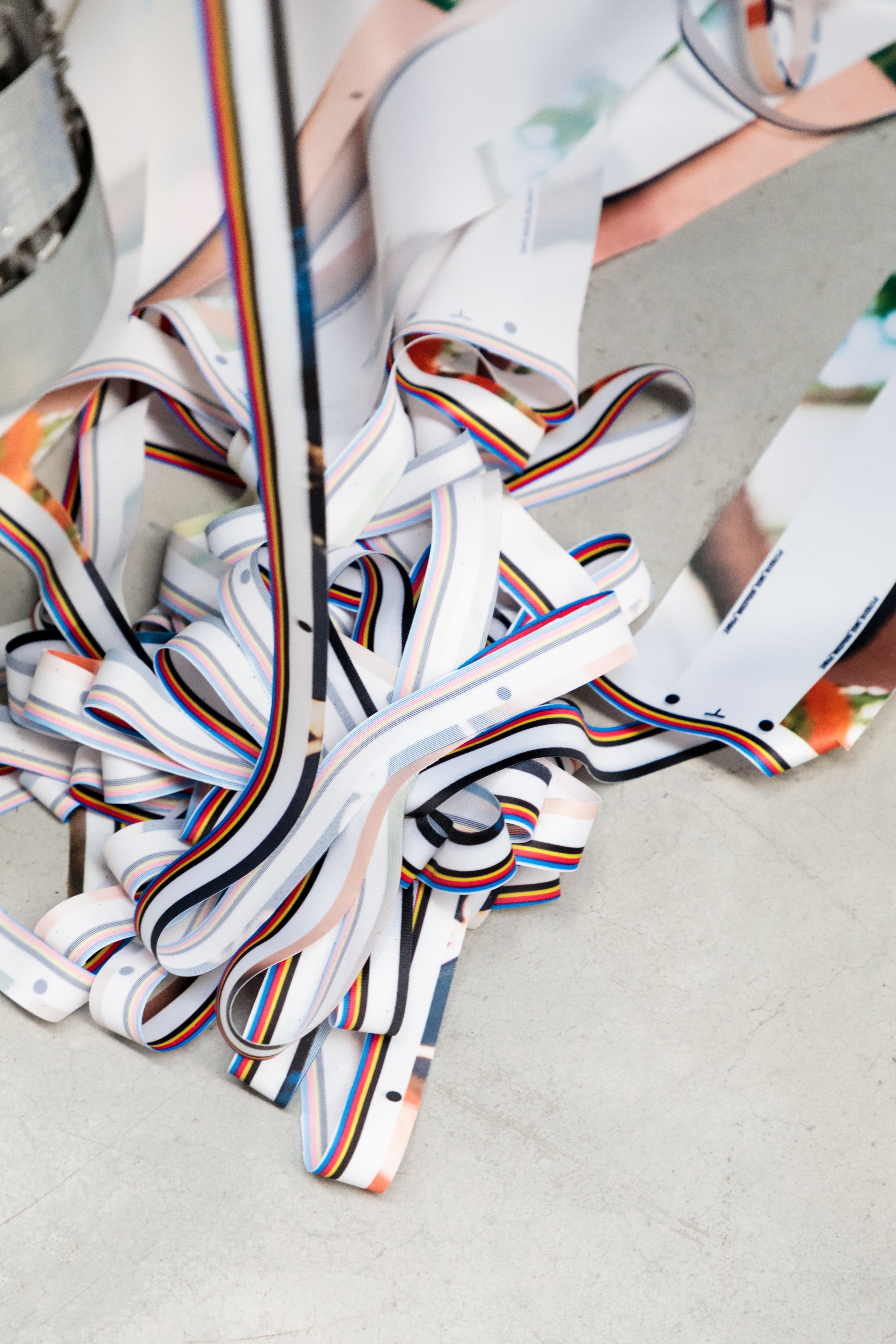 Fabric banner offcuts