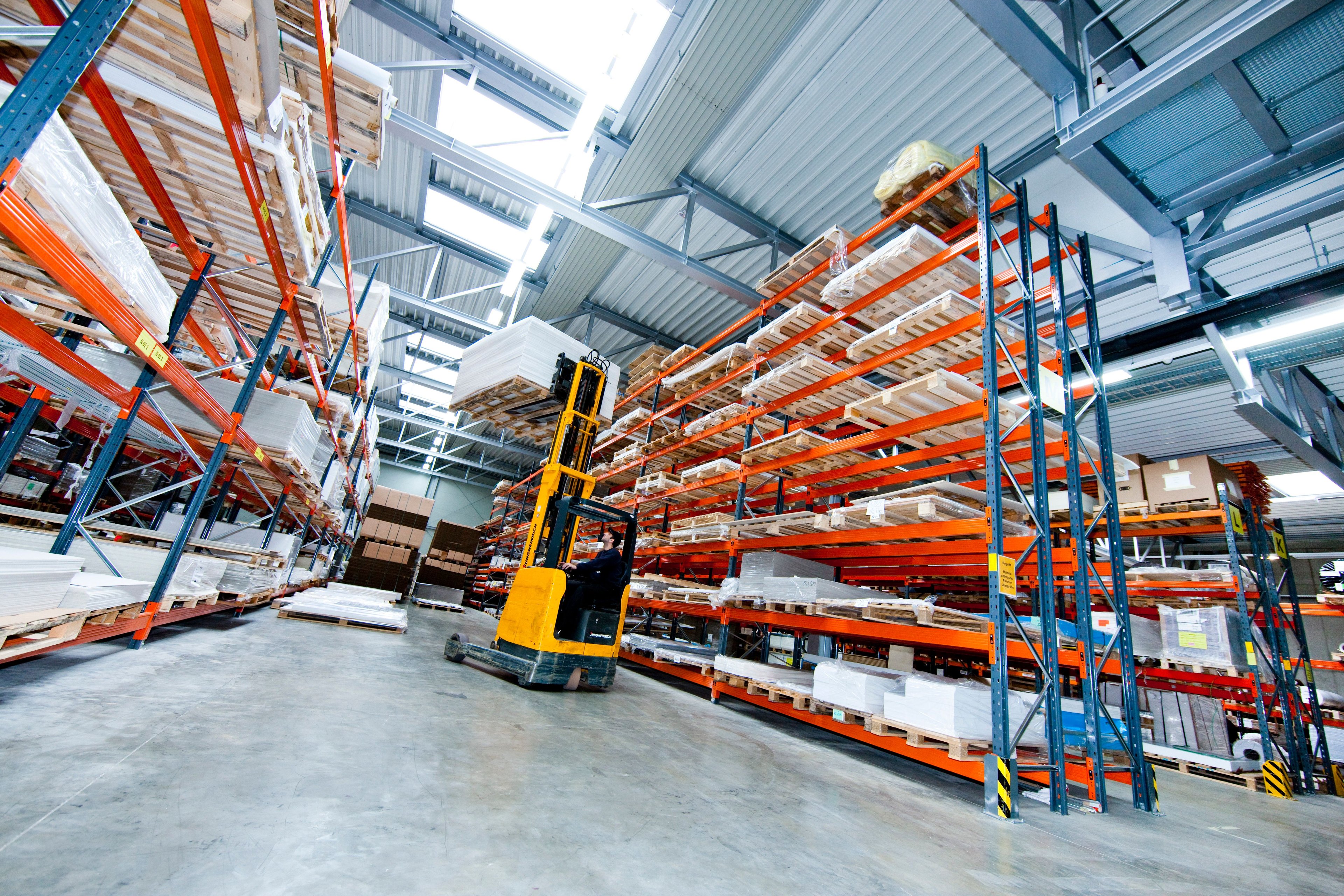 Forklift at the ARIAN warehouse