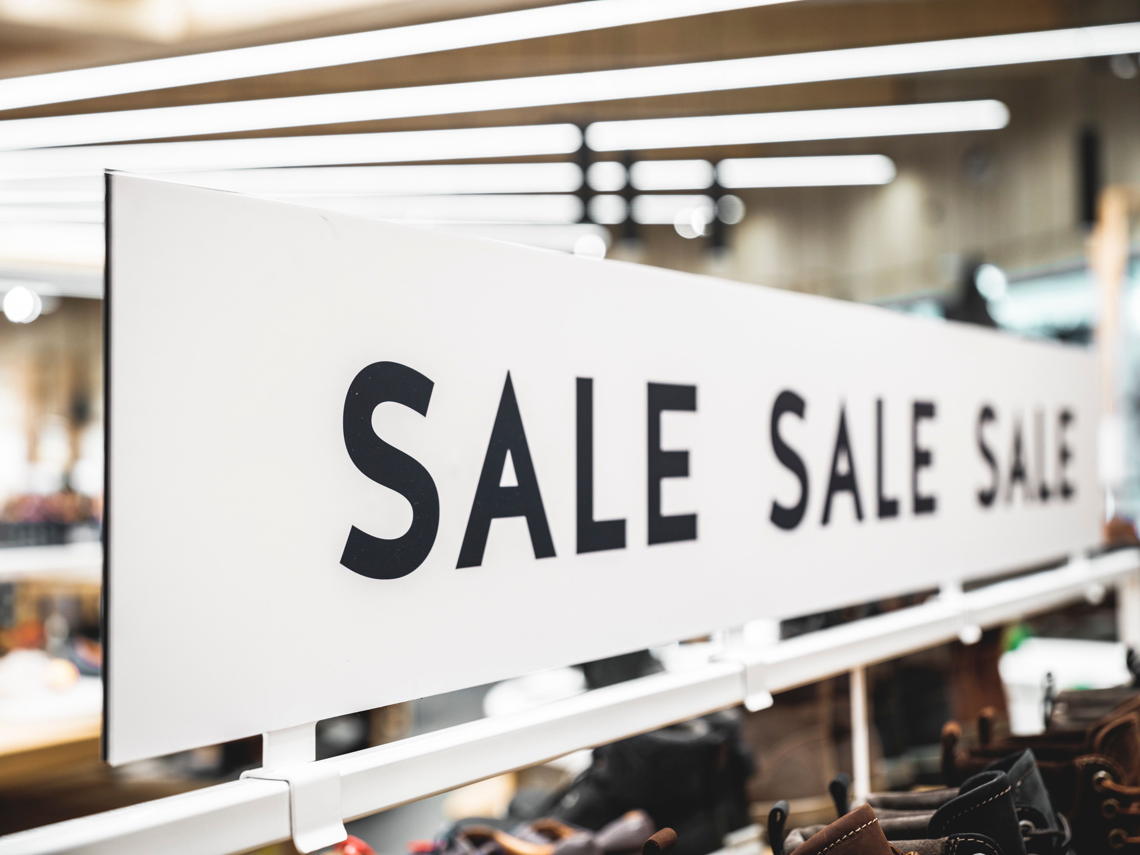 In-store sale signage