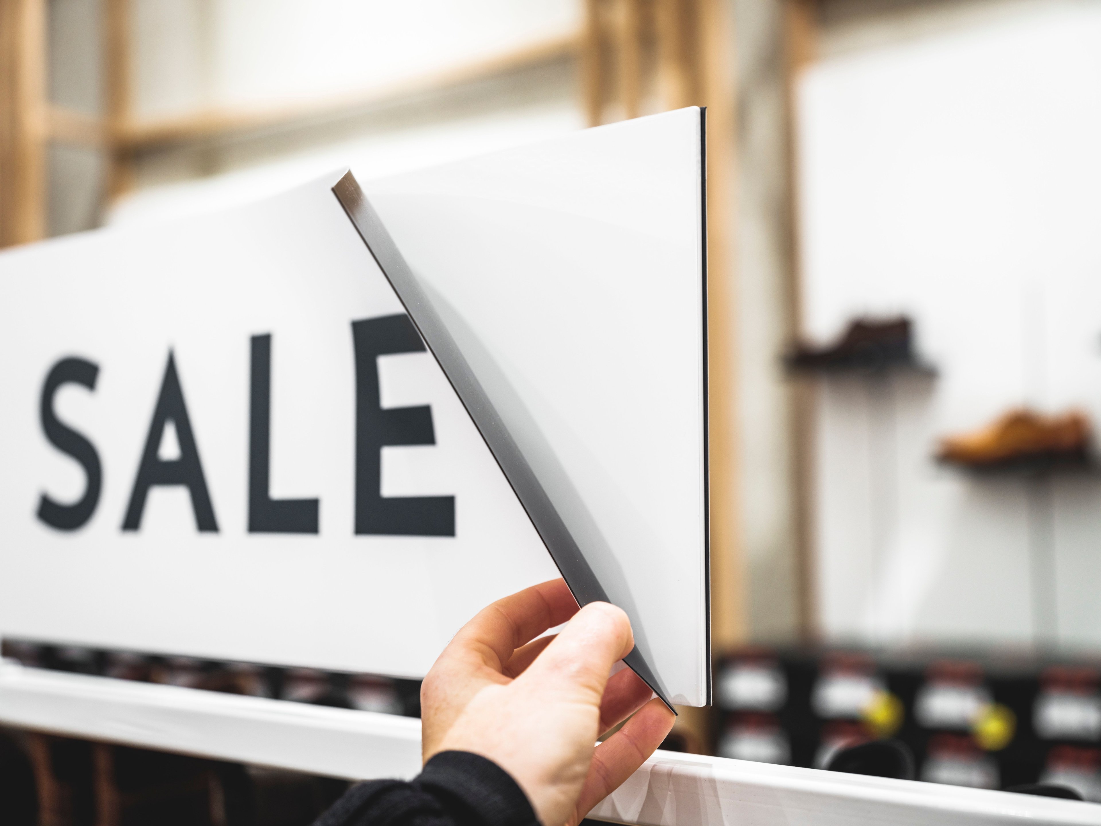 Magnetisches Sale Schild